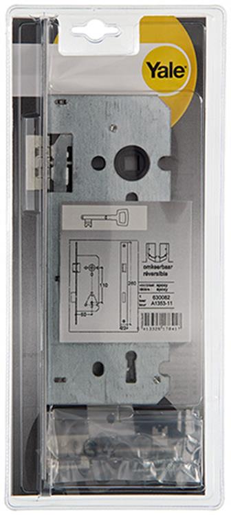 Yale 1019015 - 1 cerradura de embutir doble l r a1353 50mm | 1 pieza