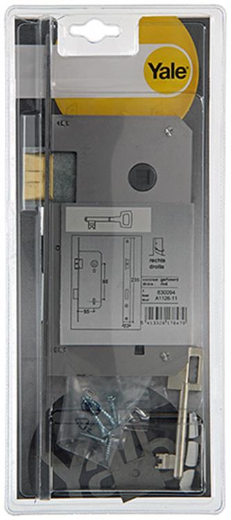 Yale 1019021 - 1 cerradura de embutir doble derecha a1126 55mm | 1 pieza