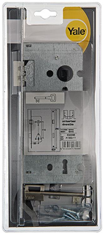 Yale 1019022 - 1 cerradura de embutir doble l r a1353 55mm | 1 pieza