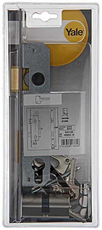 Yale 1019038 - Cerradura de 1 puerta estrecha + cilindro. seleccione rm2652 23 mm | 1 pieza