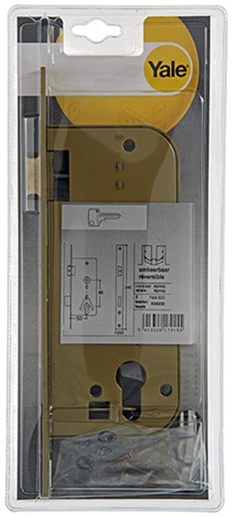 Yale 1019075 - 1 cerradura de embutir z cilindro l r 520 50mm | 1 pieza