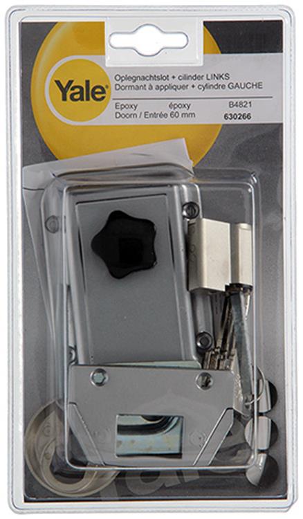 Yale 1019085 - 1 cerrojo de superficie + cilindro l w4821 60mm | 1 pieza