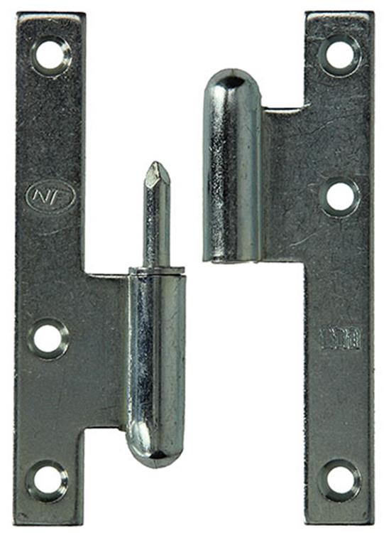 Yale 1019135 - 3 bisagras acero galvanizado izquierda 110x60mm | 2 piezas