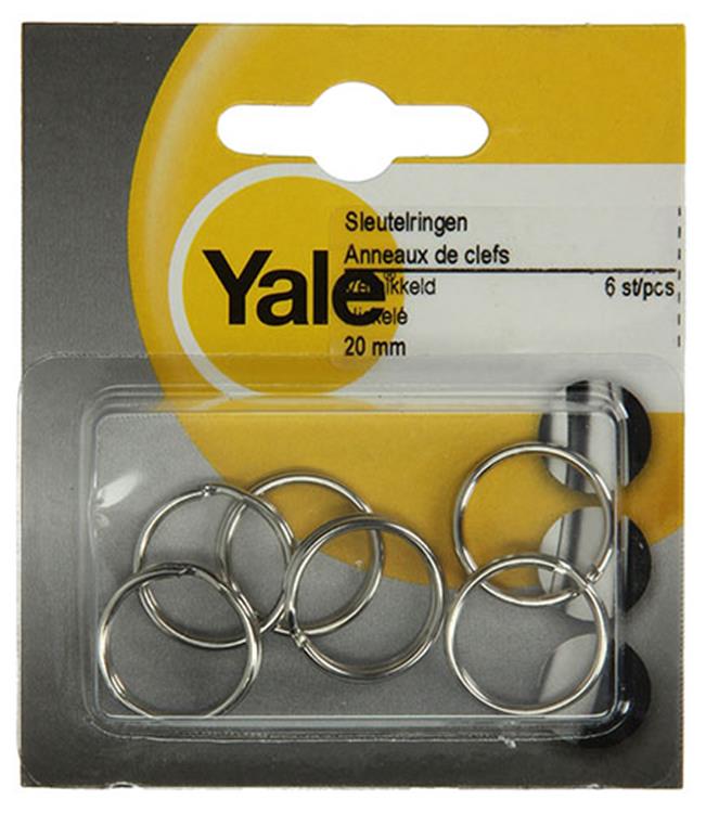 Yale 1019217 - 6 llaveros 20mm | 10 piezas