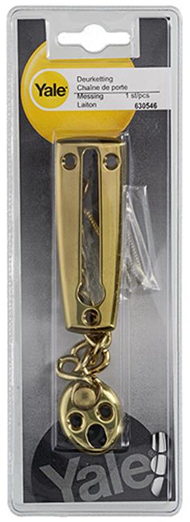 Yale 1019220 - cadena de puerta latón ypelch469823bp | 2 piezas