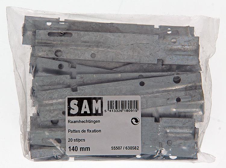 1019238 - 20 puntadas para ventana galvanizada 140mm | 5 piezas
