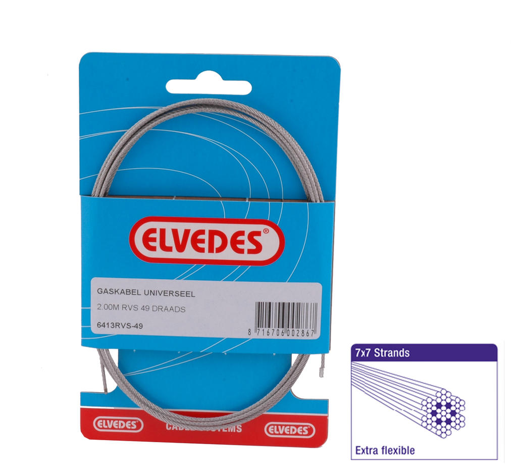 Cavo a gas Elvedes all'interno di Ton 49 Filo (6413-49)