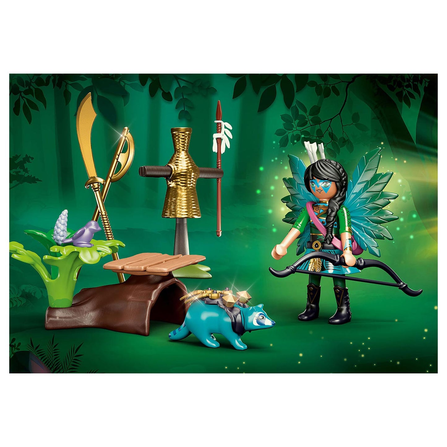 Playmobil Ayuma Starter Set Hada Caballero con Mapache 70905