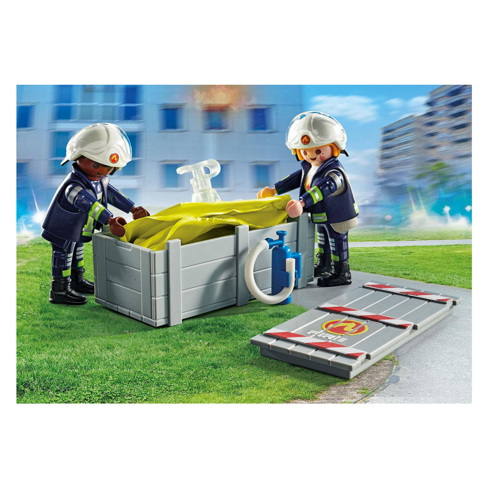 Playmobil Action Heroes Firefighters con Air Cushions 71465