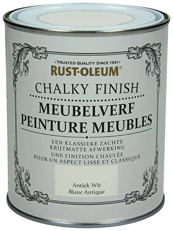 Rust-oleum 1050948 - pintura para muebles blanco antiguo 750 ml | 1 pieza
