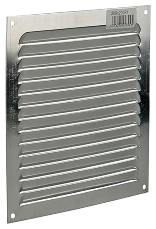 Renson 1015068 - Rejilla de lamas plana aluminio f1 200x200mm | 10 piezas