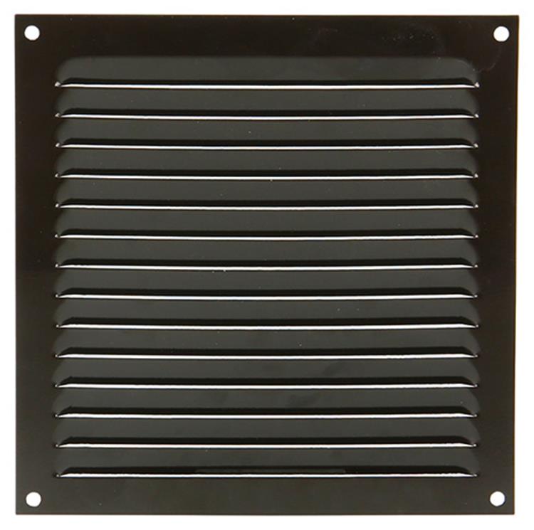 Renson 1015070 - Rejilla de lamas plana aluminio marrón 200x200mm | 10 piezas