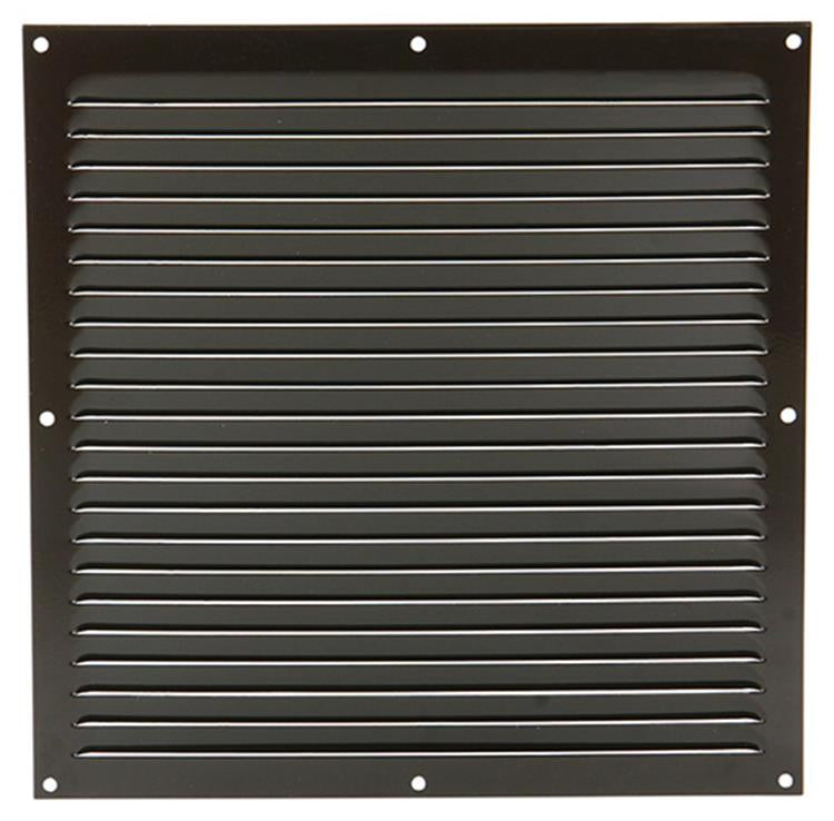 Renson 1006314 - Rejilla de lamas plana aluminio ral 8019 300x300mm | 10 piezas