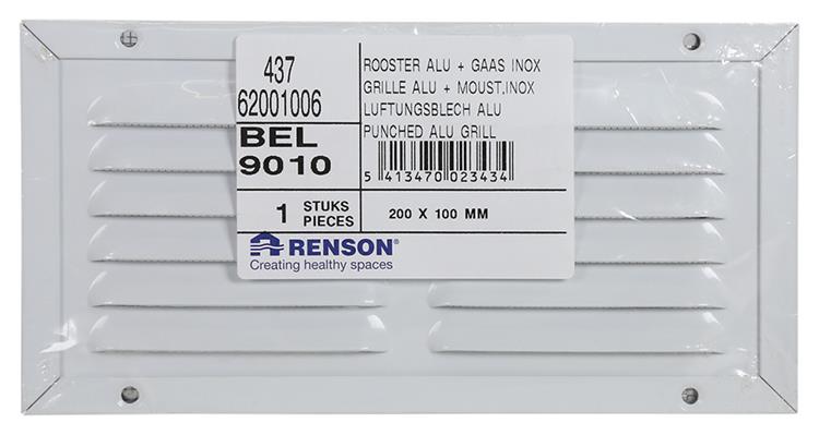 Renson 1008576 - hoja r. 437 blanco 200x100mm | 5 piezas