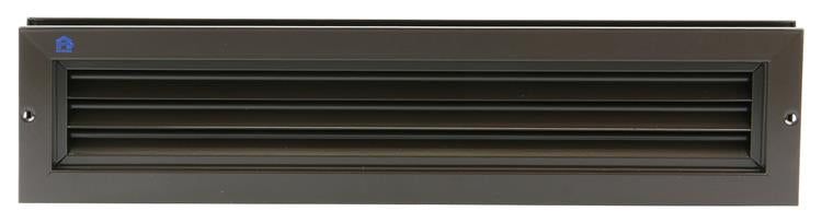 Renson 1006216 - rejilla puerta 461 aluminio ral 8019 425x76mm | 2 piezas