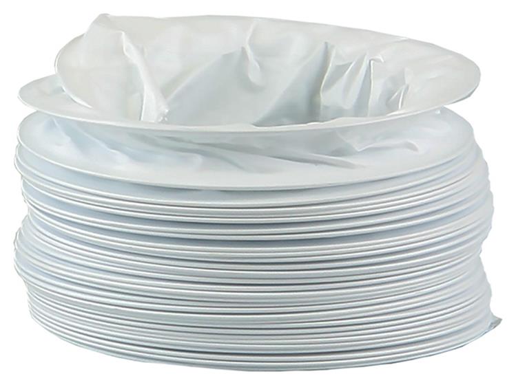 Renson 1006389 - PVC flexible 7001 blanco ø 100 1m | 3 piezas
