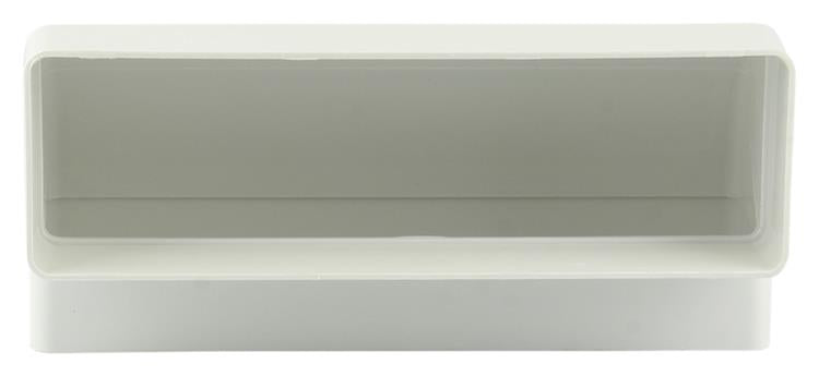 Renson 1006404 - Conexión de esquina de PVC vertical 90° 7015 blanco 204x60mm | 3 piezas