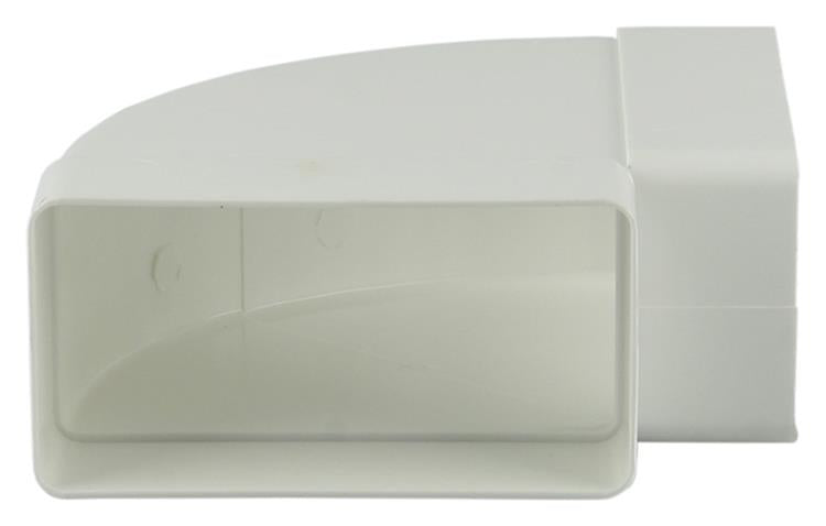 Renson 1006405 - Conexión de esquina de PVC hor.90° 7016 blanco 110x55mm | 3 piezas