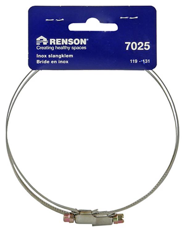 Renson 1006422 - juego de 2 abrazaderas de manguera de acero inoxidable 7025 dia 119-131 | 5 piezas