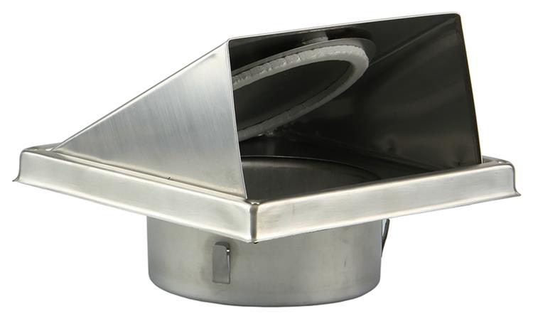 Renson 1006334 - Rejilla campana extractora empotrable acero inoxidable 641 ø 150 | 2 piezas