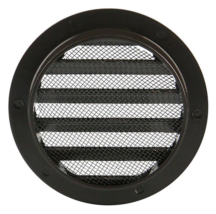 Renson 1006260 - rejilla redonda empotrada 434 r alural 8019 ø 100 | 10 piezas