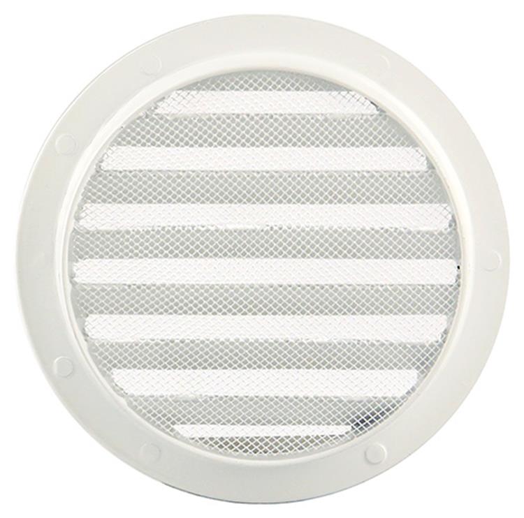 Renson 1006262 - rejilla redonda empotrada 434 r alural 9010 ø 125 | 10 piezas