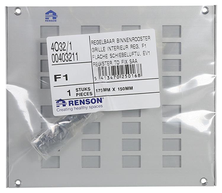 Renson 1006624 - rosa.4032 1 f1 175x150mm | 2 piezas