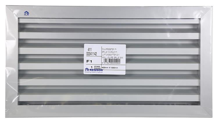 Renson 1006754 - rejilla mural 411 f1 400x200mm | 1 pieza