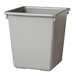 Papelera Vepa bins cuadrada cónica 36cm de alto gris