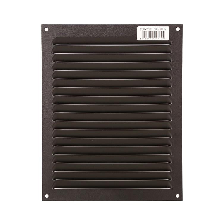 Renson 1061640 - Rejilla de lamas de superficie 436 200x250 ral 9005 negro | 10 piezas