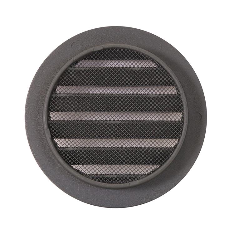 Renson 1062419 - rejilla redonda empotrada aluminio 434r (dia 100) estructura 7016 | 10 piezas