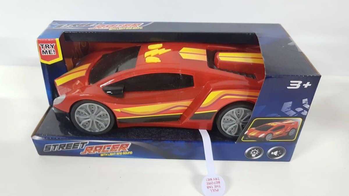 TOI-TOYS Street Racer Auto con luce e rosso suono