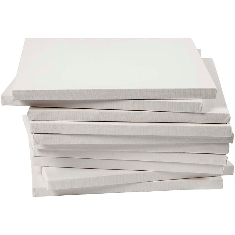 Tela Creative Company, d: 1,6 cm, misura 30x30 cm, 280 g, bianco, 40 pezzi 1 scatola