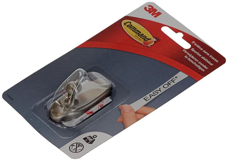 3m 1044682 - comunicación 17062bnc. crochet timeles metal-look s (tarjeta 1h+2s) | 6 piezas