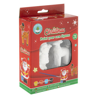 Dipingi le tue figure di Natale, set di 2 pezzi