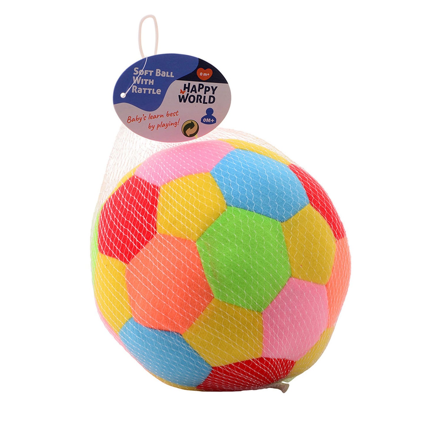 Johntoy Happy World Fabric Ratton Ball