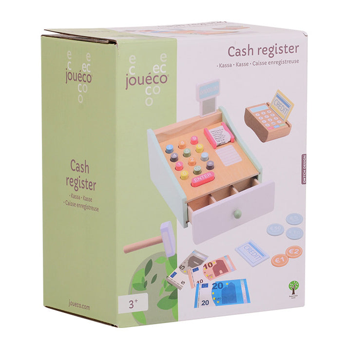 Registro de caja de madera Joueco con escáner