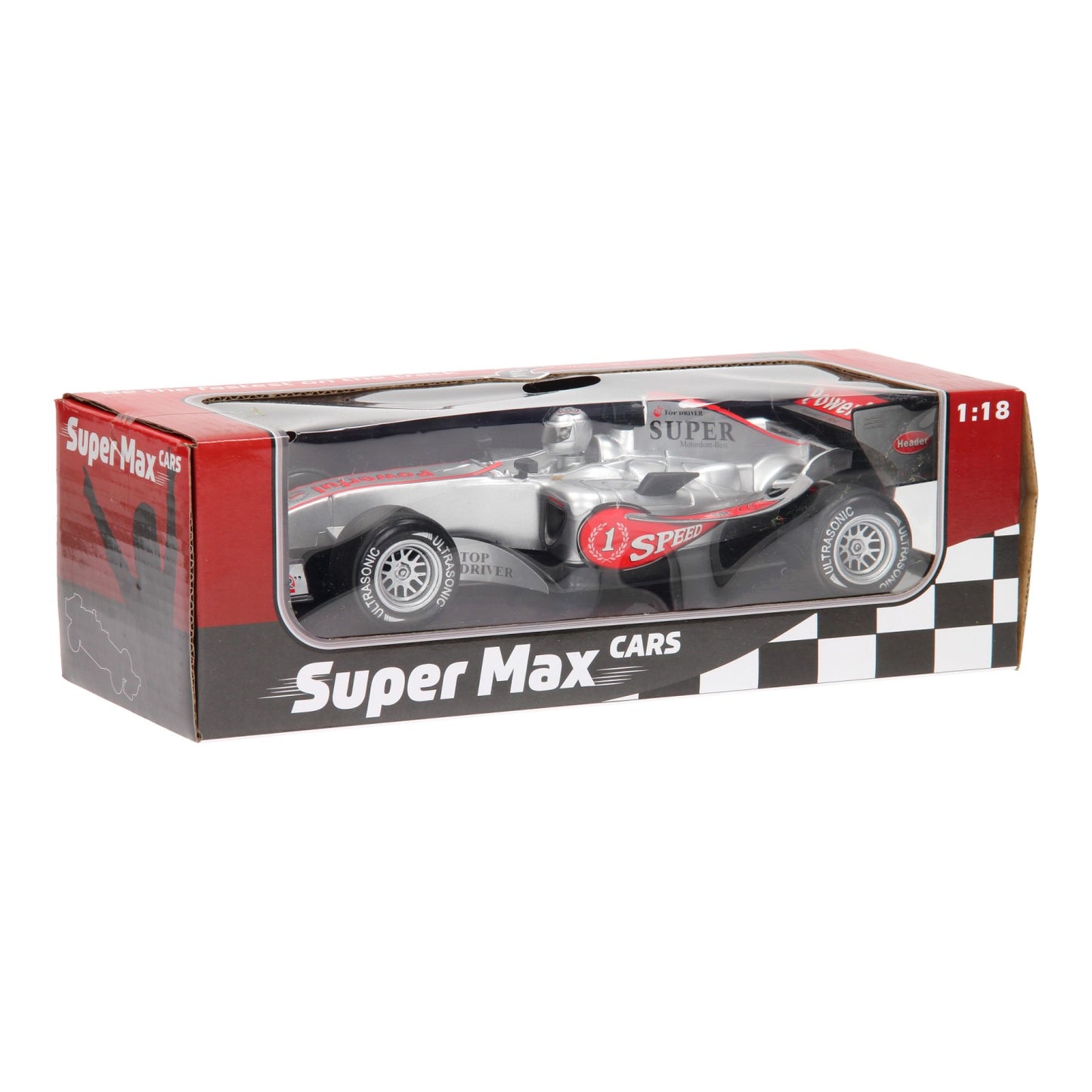Johntoy F1 Race Car con luz y sonido Silver