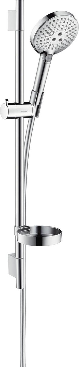 Set asta doccia Hansgrohe Raindance Select S 120 Unique Puro - 65 cm - cromo - 3 tipi di getto - doccetta diametro 125 mm