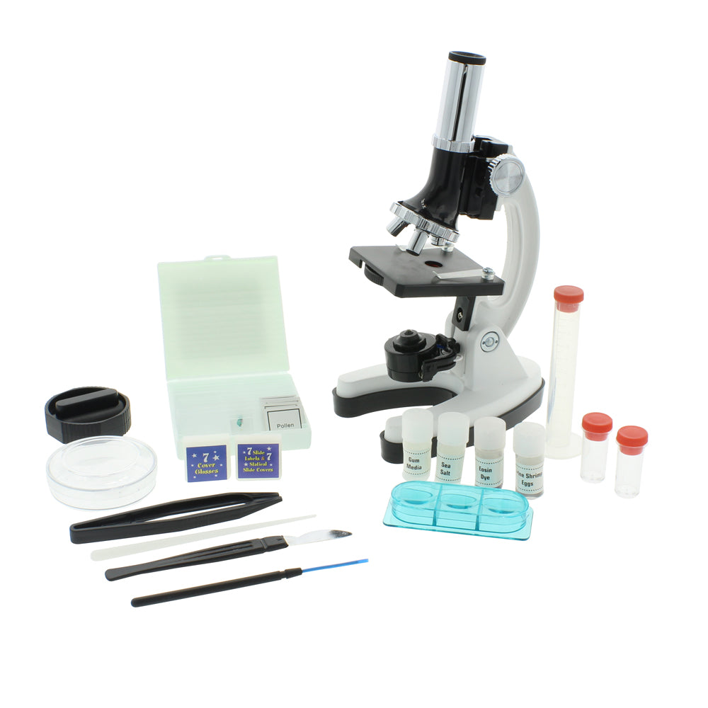 Set di microscopi per principianti byomic 100, 400 e 900x in valigia