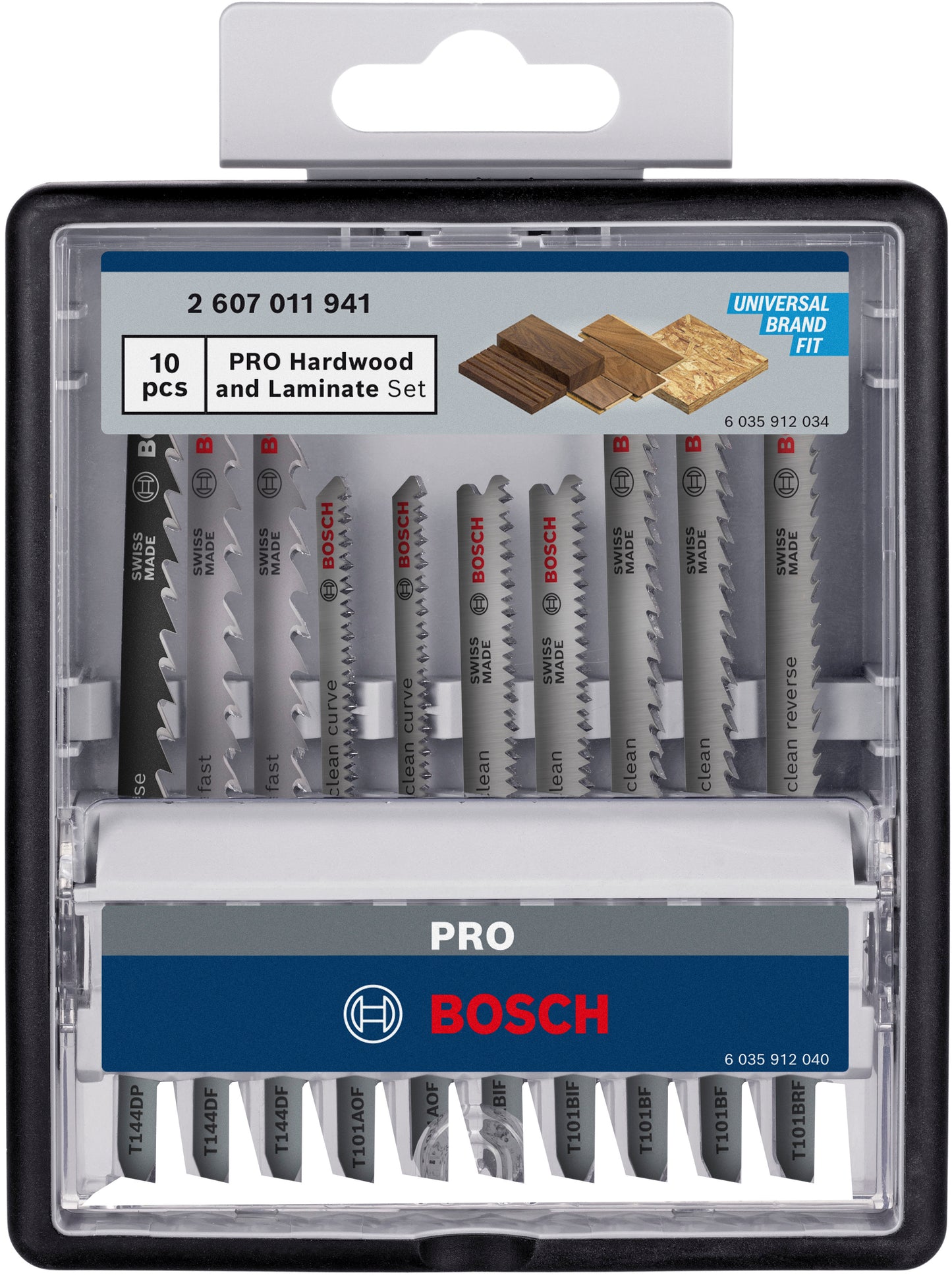Juego de accesorios Bosch pro para madera dura y laminado | 83 mm | 10 piezas - 2607011941