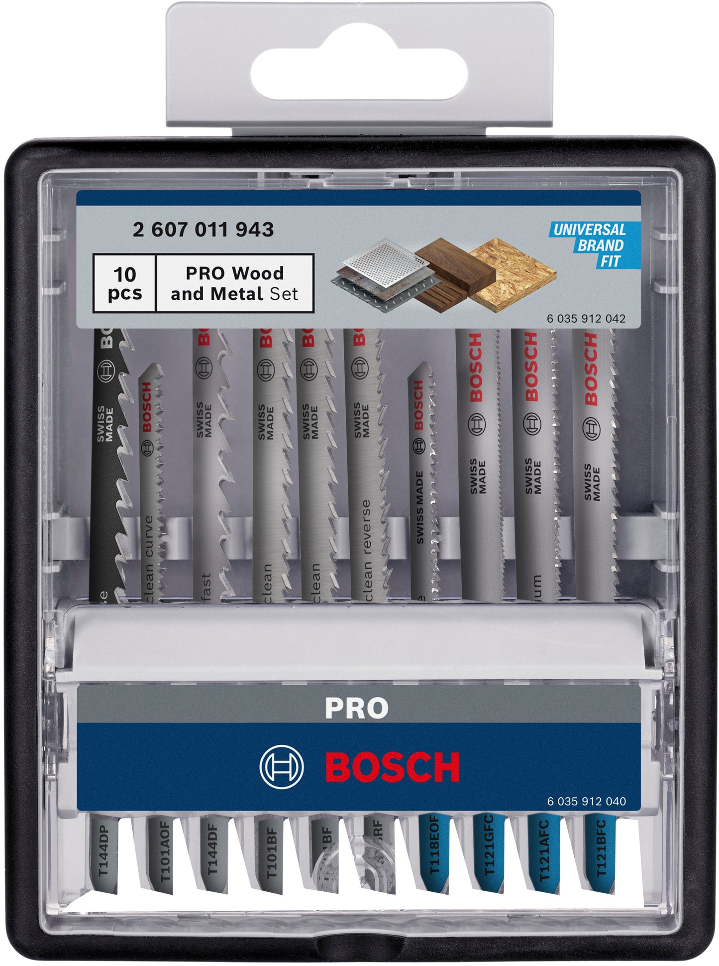 Juego de accesorios Bosch pro para madera y metal | 100 mm | 10 piezas - 2607011943