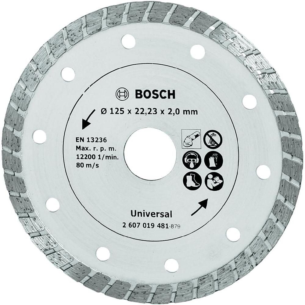 Accessori Bosch Disco da taglio diamantato turbo, 125 mm ø - 2607019481