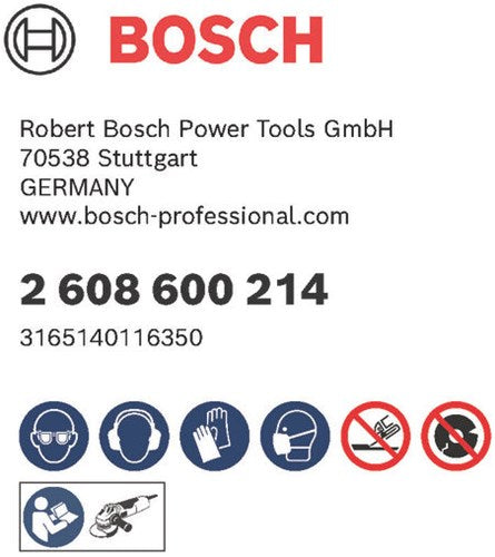 Accessori Bosch dischi da taglio | metallo | 115x1,6| 2608600214 - 2608600214
