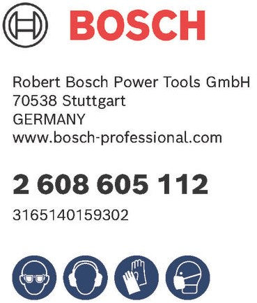 Accessori Bosch eccentrico ø125mm c430 expert per legno+vernice set 8 - 2608605112