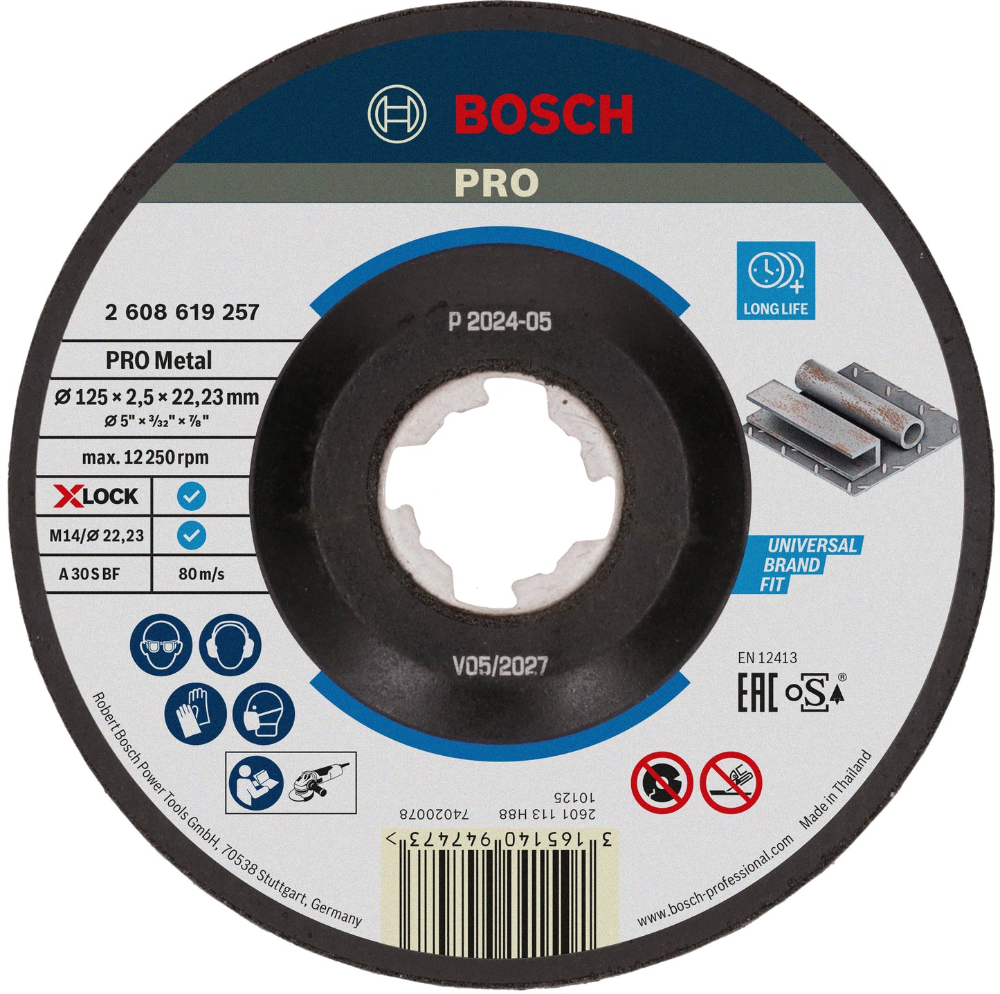 Bosch taglio disco x-blocco esperto per metallo 125 mm GE