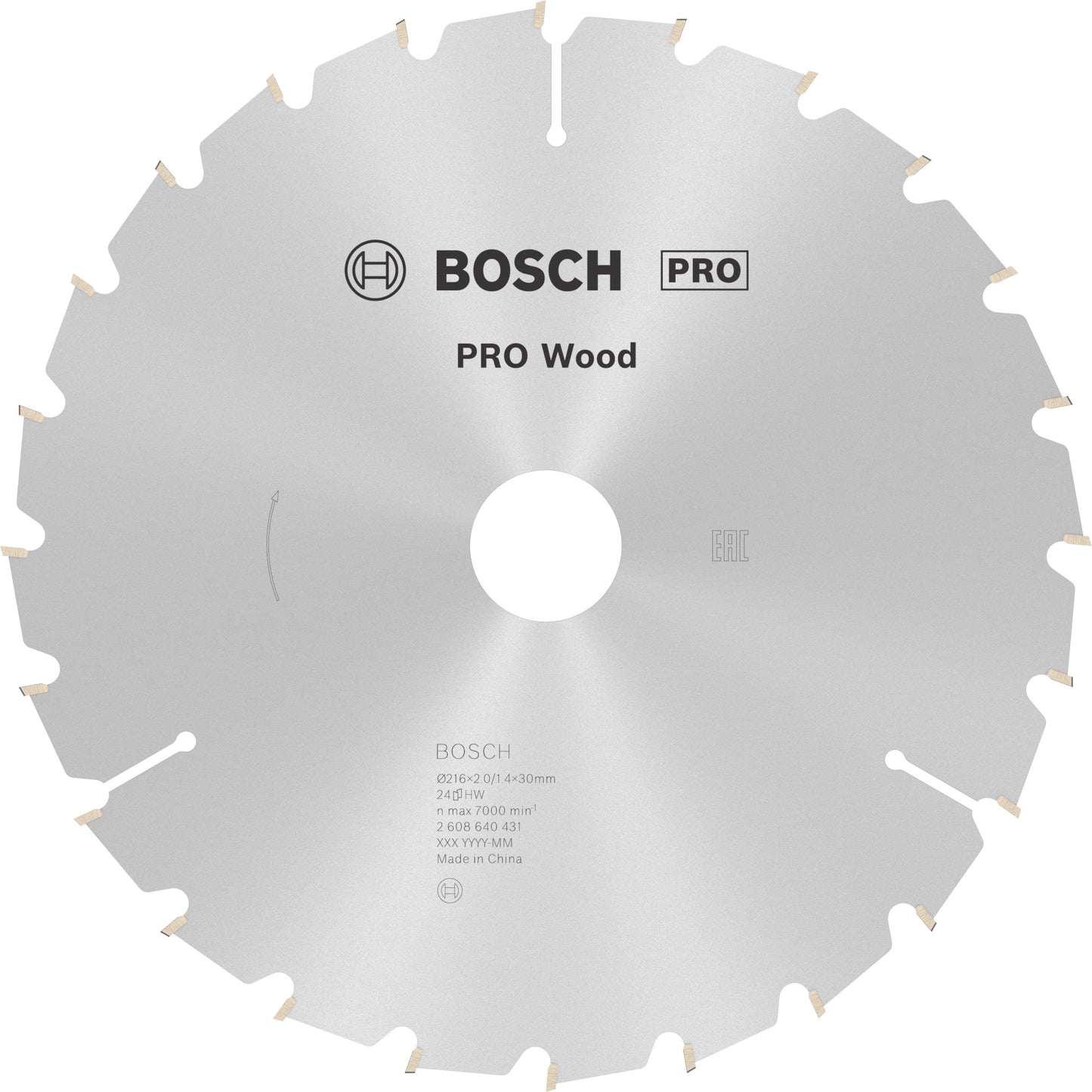 Accesorios Bosch hoja de sierra circular optiline madera | 216x30x2,0mm | 24 toneladas | 1 pieza - 2608640431