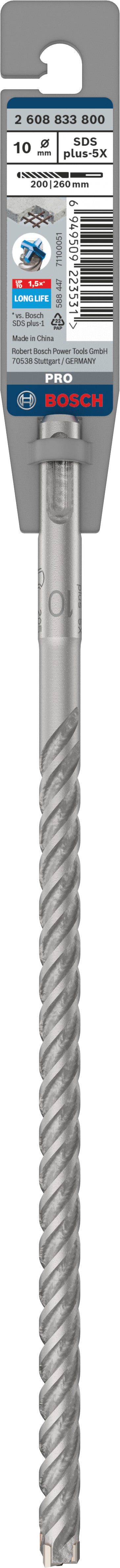 Trapano a percussione Bosch Accessories Pro sds plus-5x | 10 x 200 x 260 mm - 2608833800