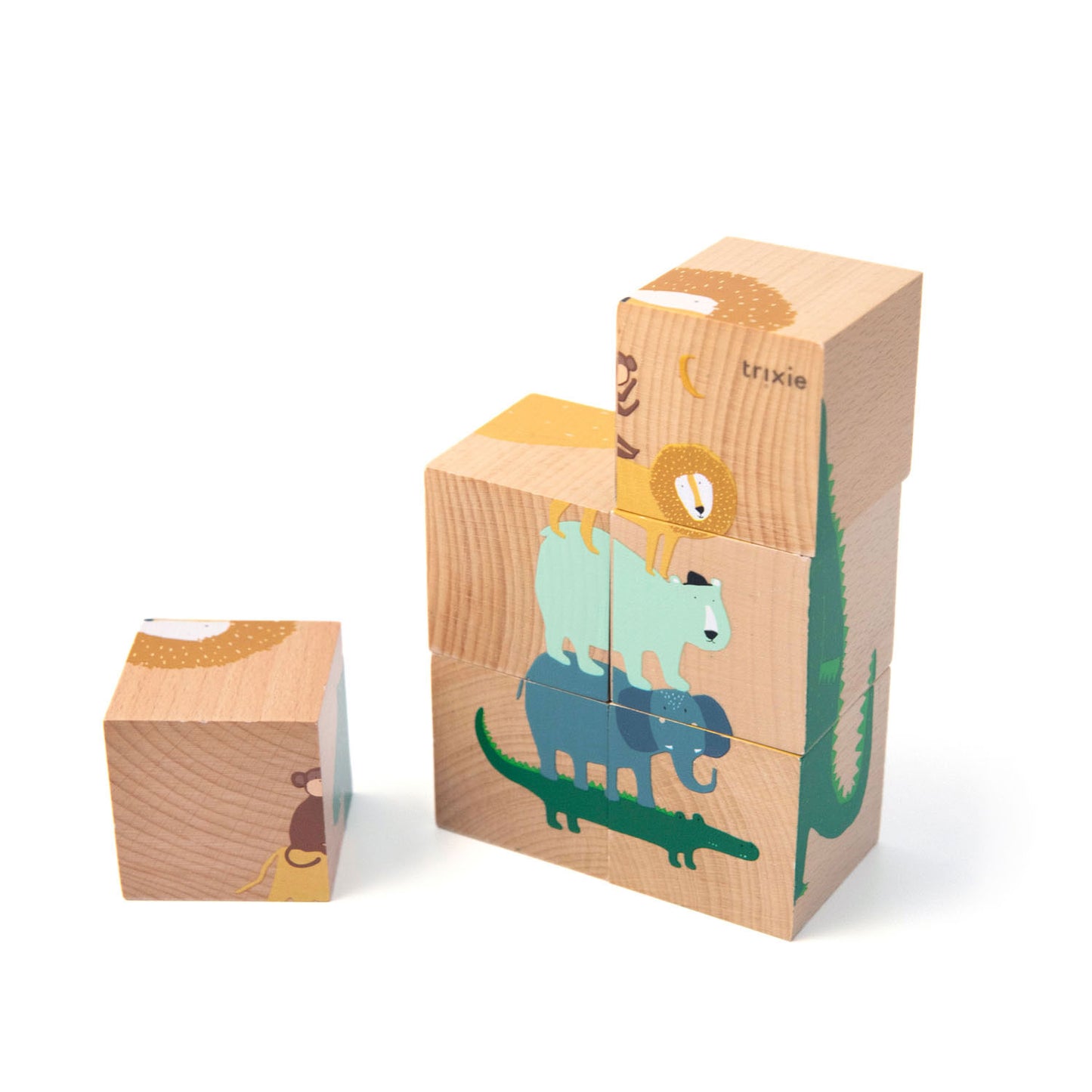 Trixie Bloque de madera Puzzle Animales