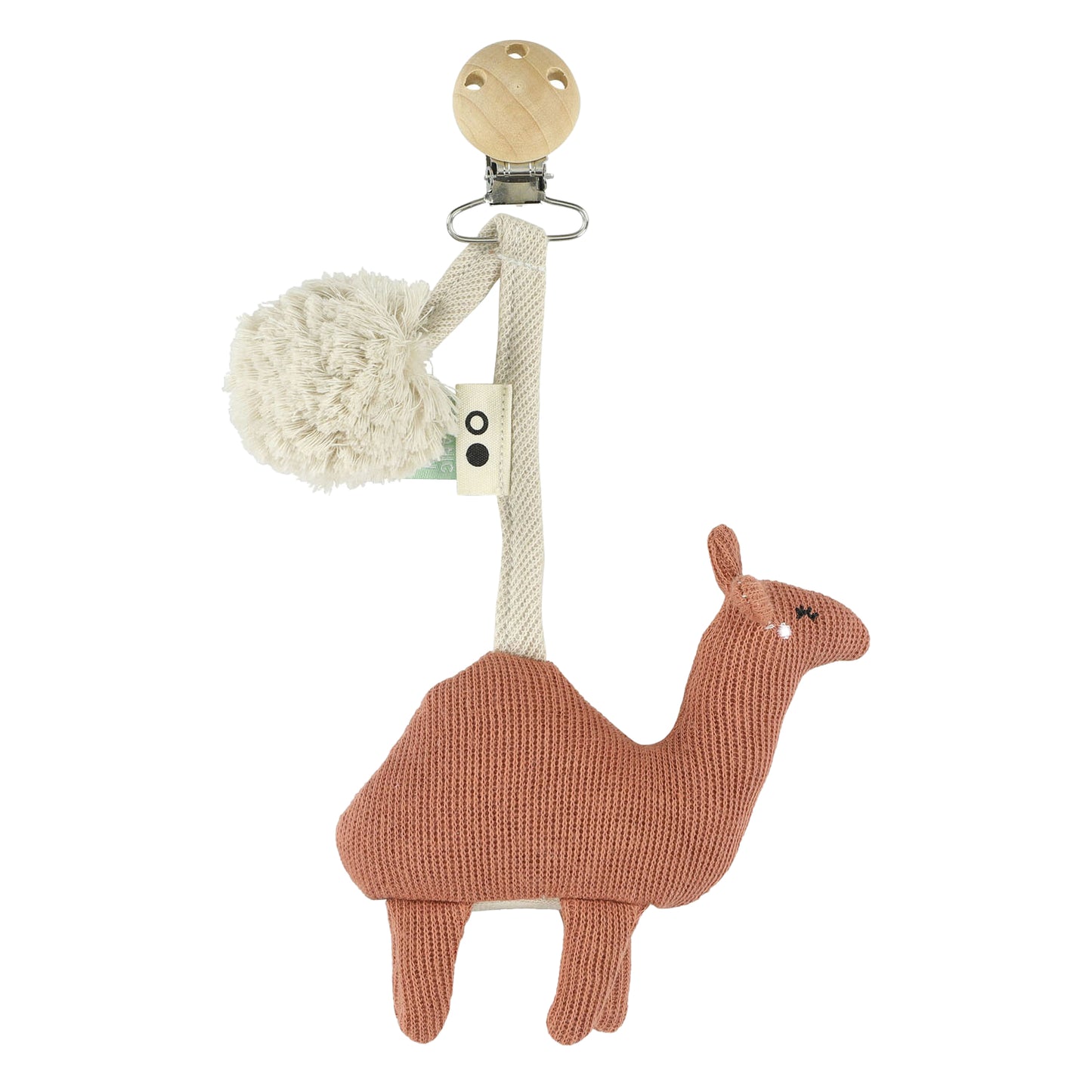 Cammello giocattolo appeso al bambino